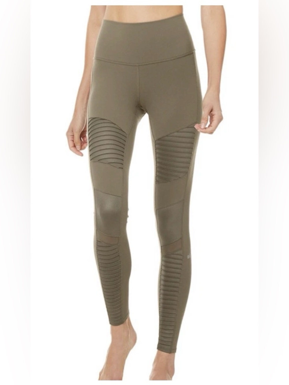 Alo Moto leggings army green size XS